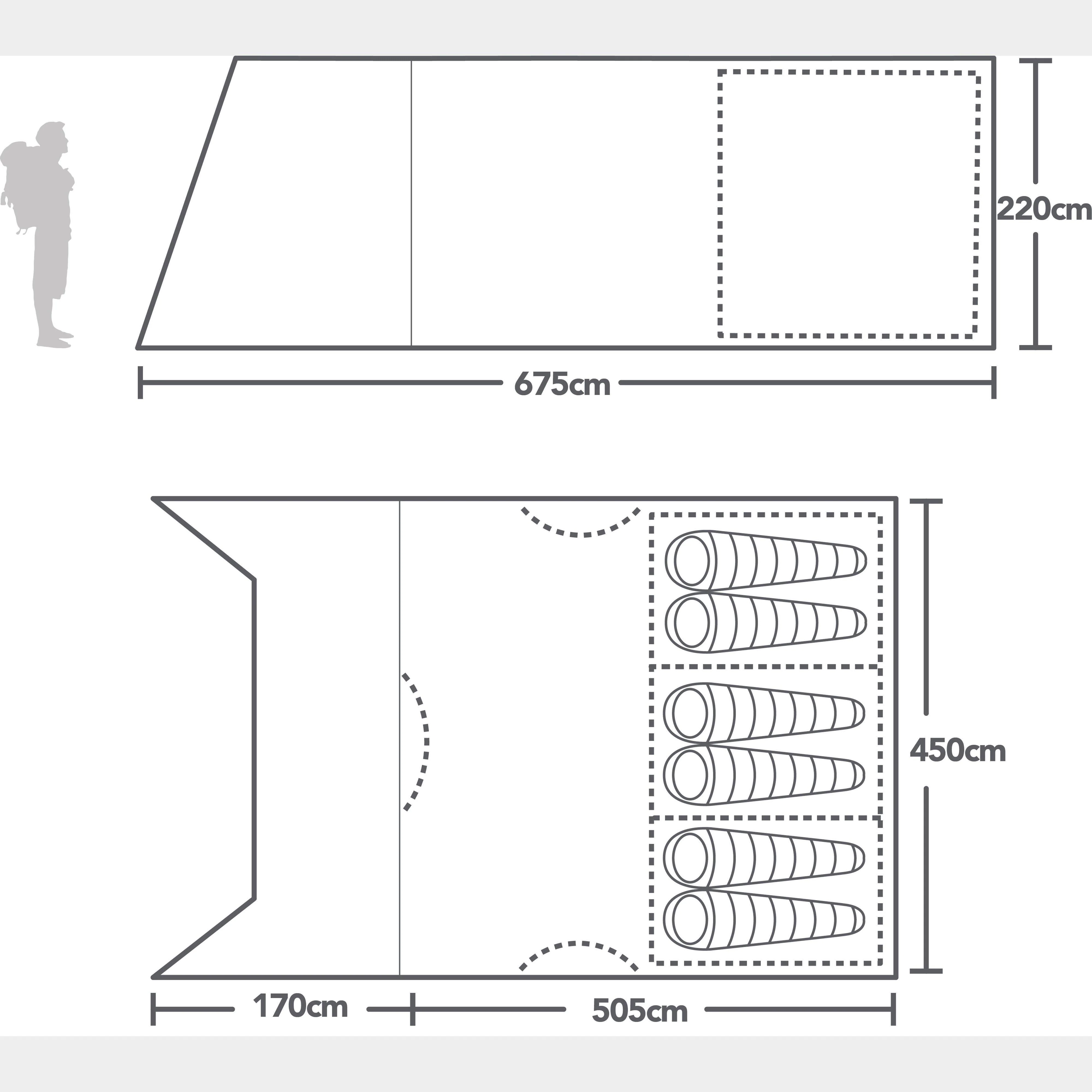 Refurbished 600XL Nightfall Air Tent - Image 2
