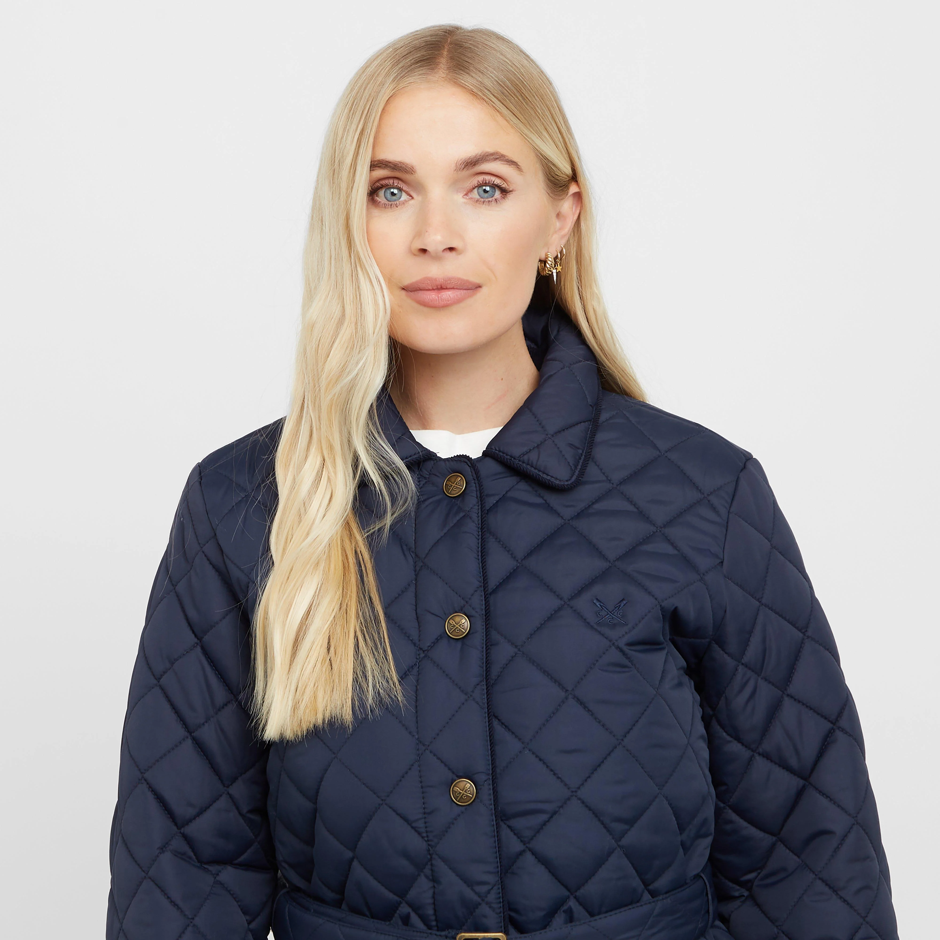 Women’s Belted Diamond Quilted Jacket - Image 7