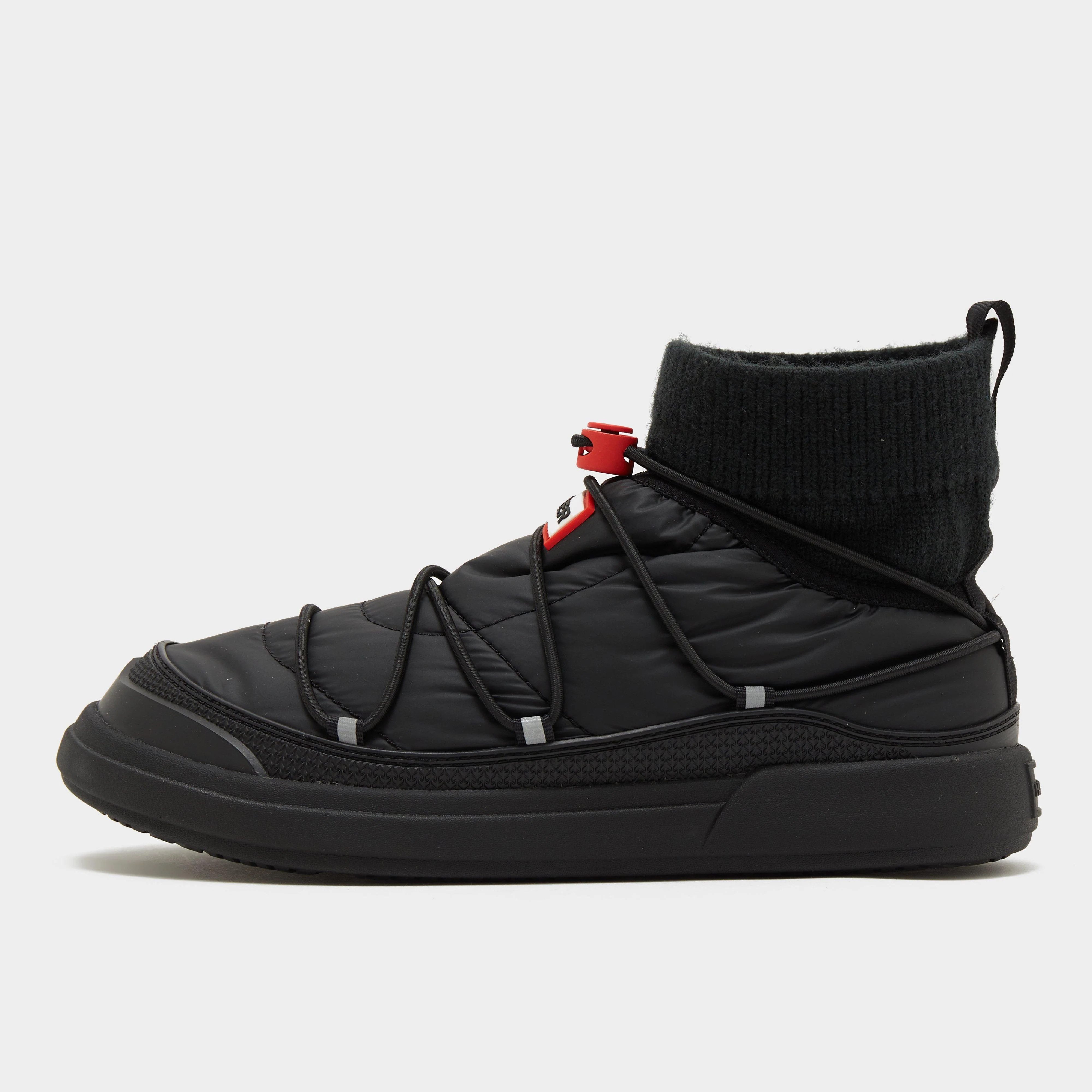 Womens In/Out Puffer Lace Up Boots Black
