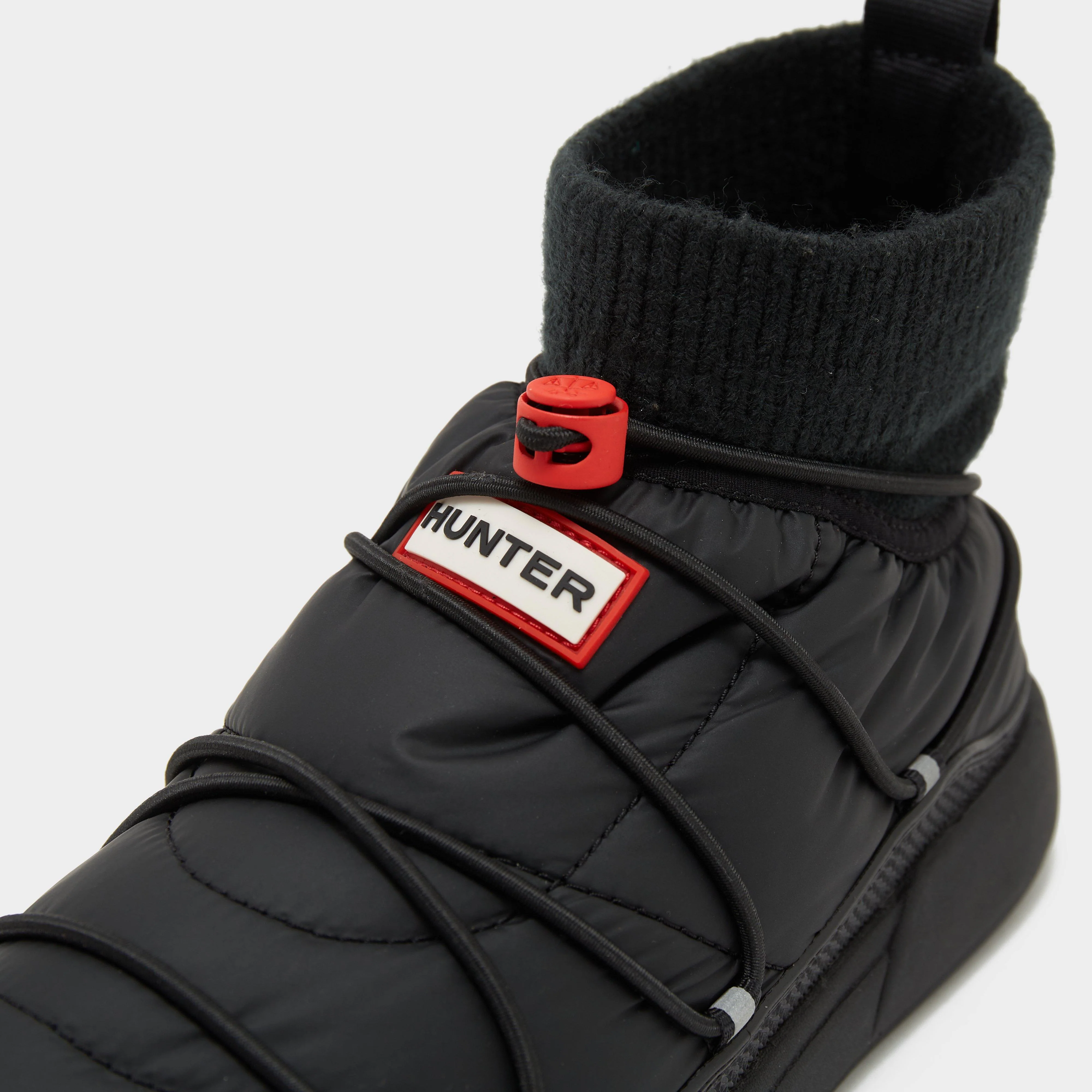 Womens In/Out Puffer Lace Up Boots Black - Image 5