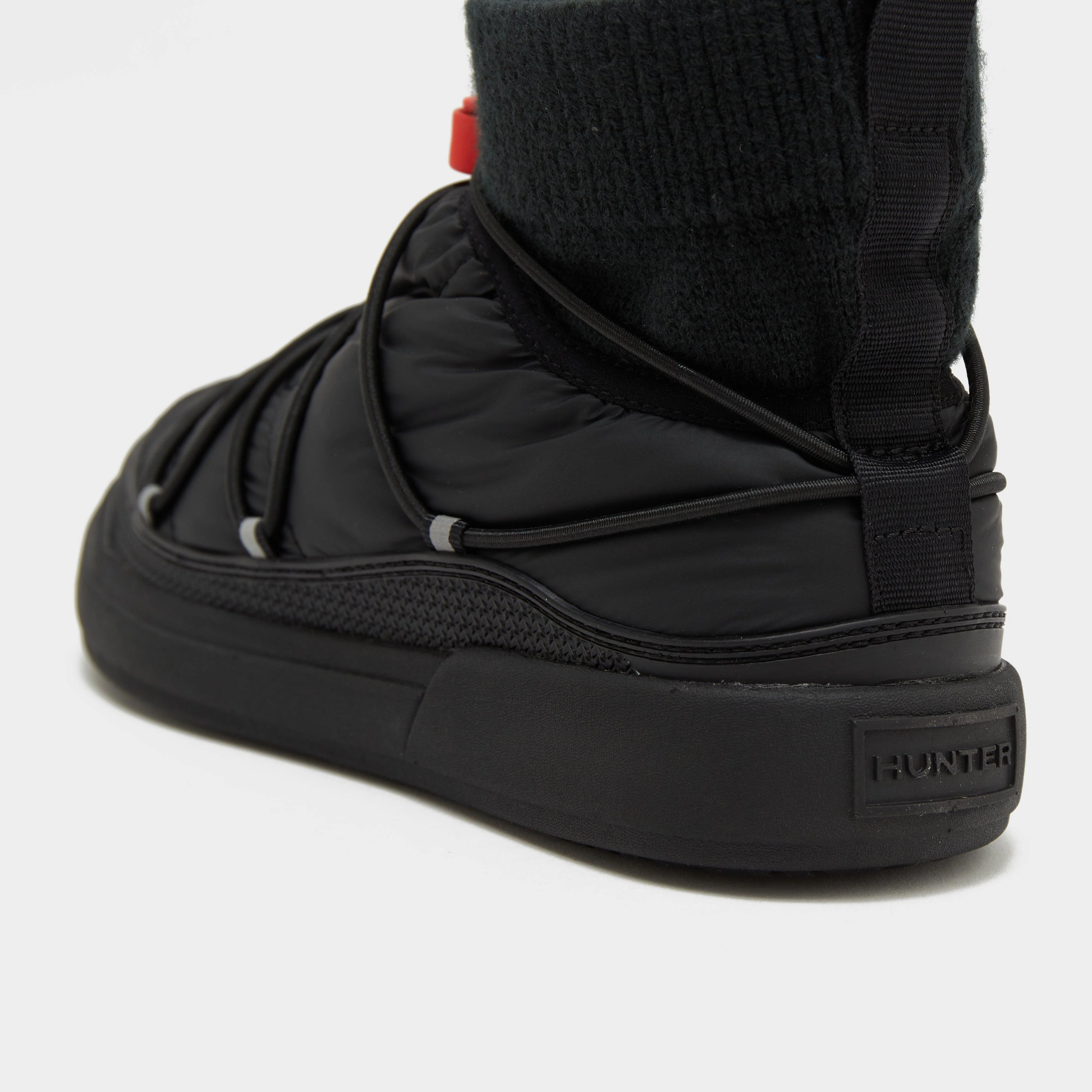 Womens In/Out Puffer Lace Up Boots Black - Image 6