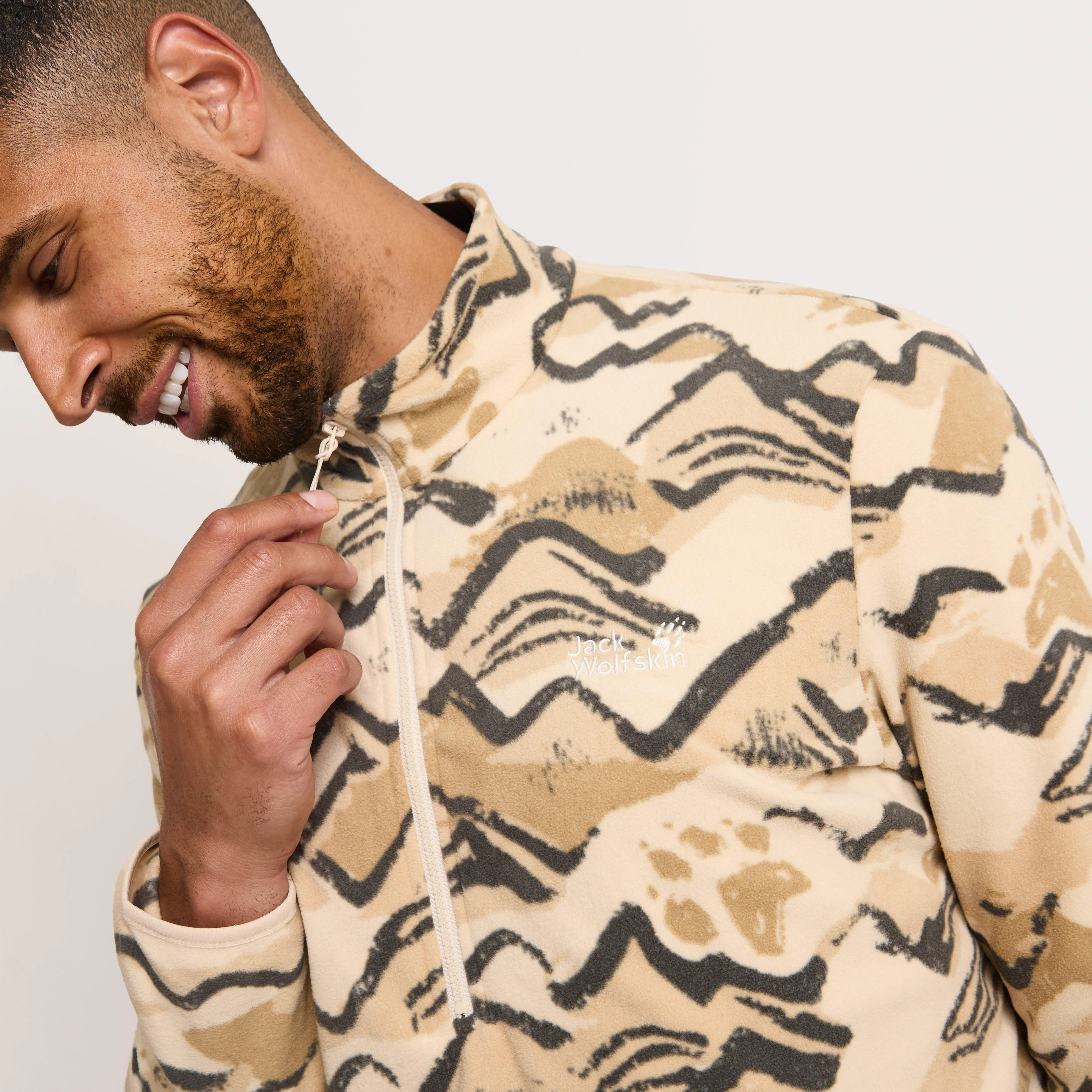 Men's Paw Era 100 Print Half Zip Fleece - Image 3