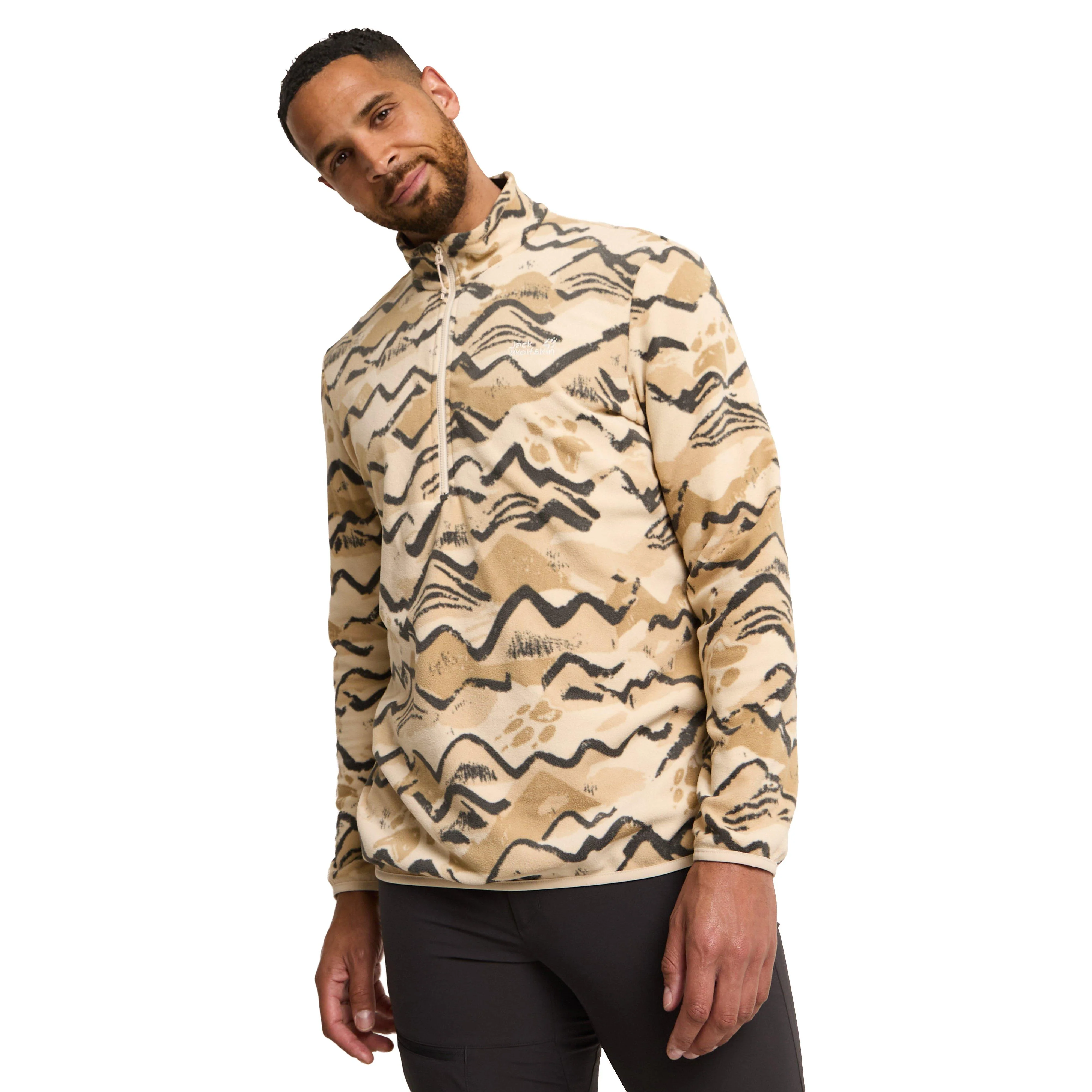 Men's Paw Era 100 Print Half Zip Fleece - Image 5