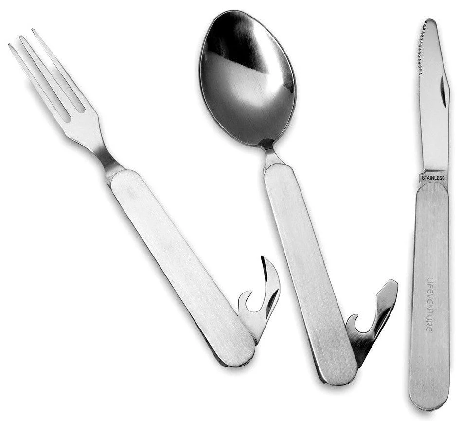 Knife, Fork, Spoon - Folding Cutlery Set - Image 6