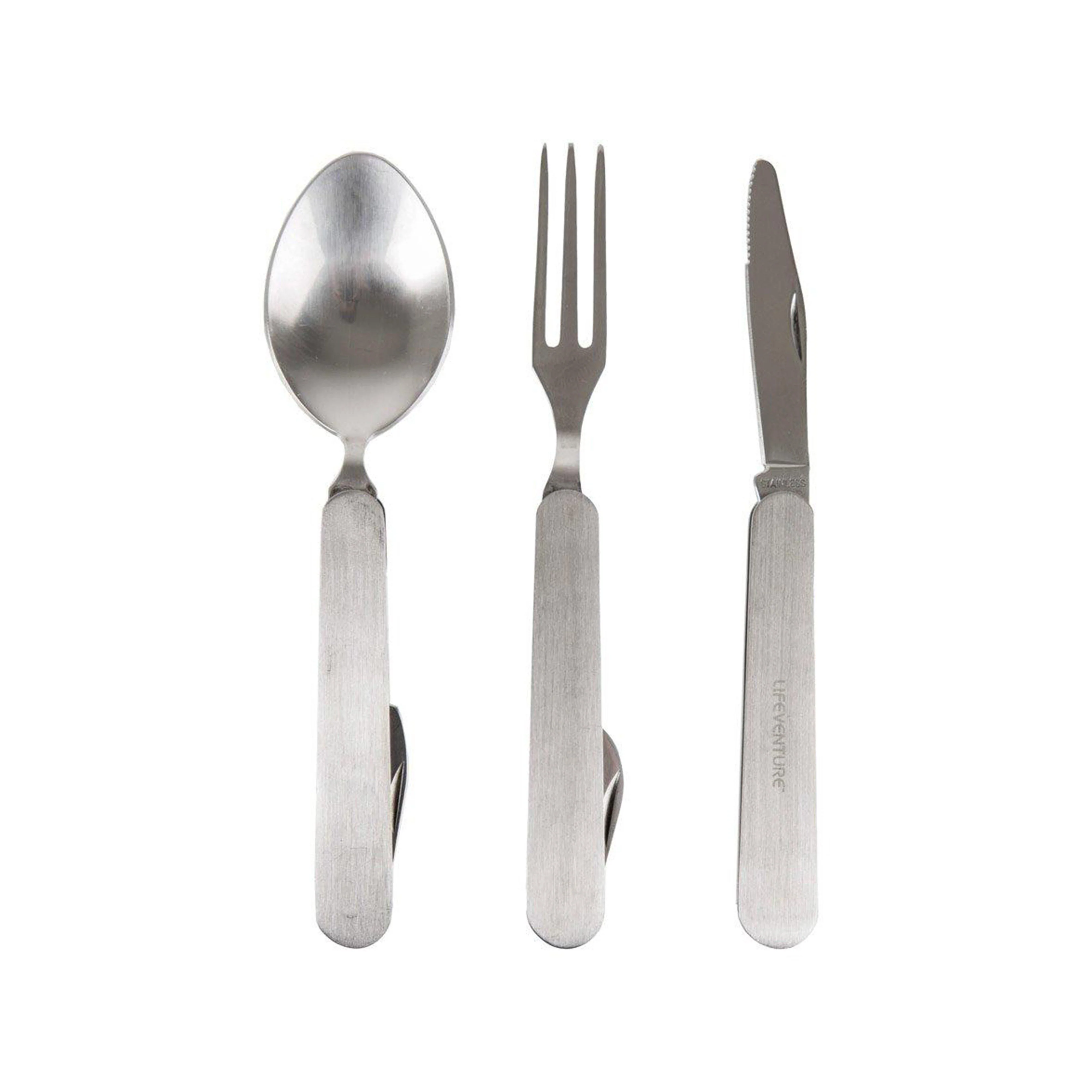 Knife, Fork, Spoon - Folding Cutlery Set - Image 8