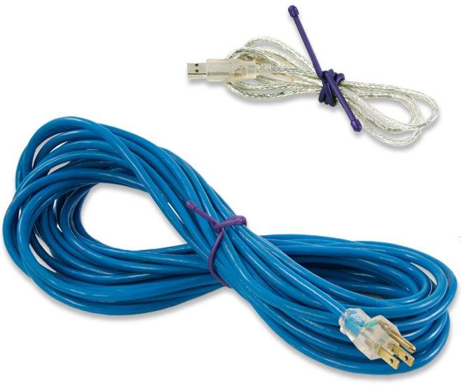 Gear Tie© Reusable Rubber Twist Tie 12" (Black) - Image 2