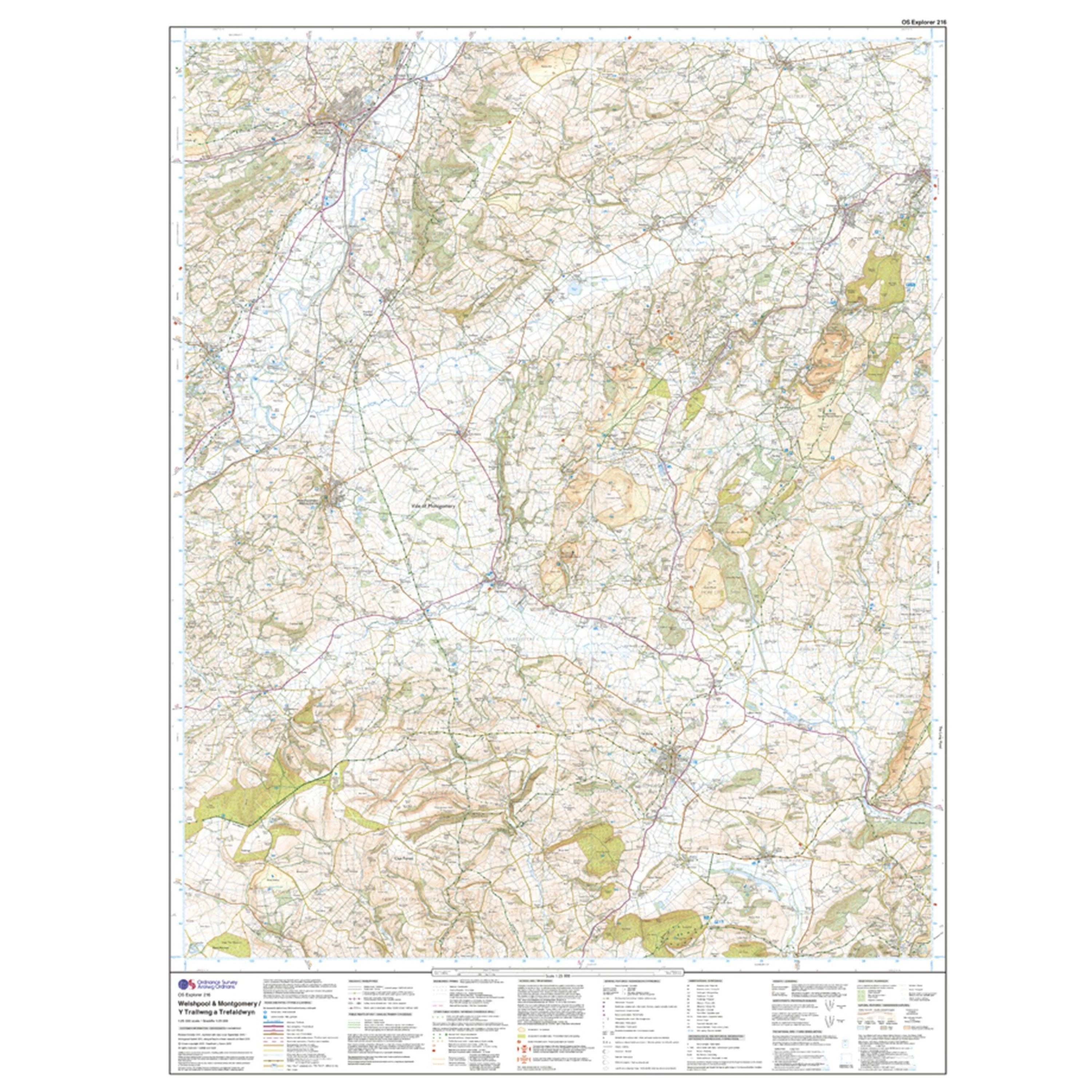 Explorer 216 Welshpool & Montegomery Map With Digital Version - Image 7