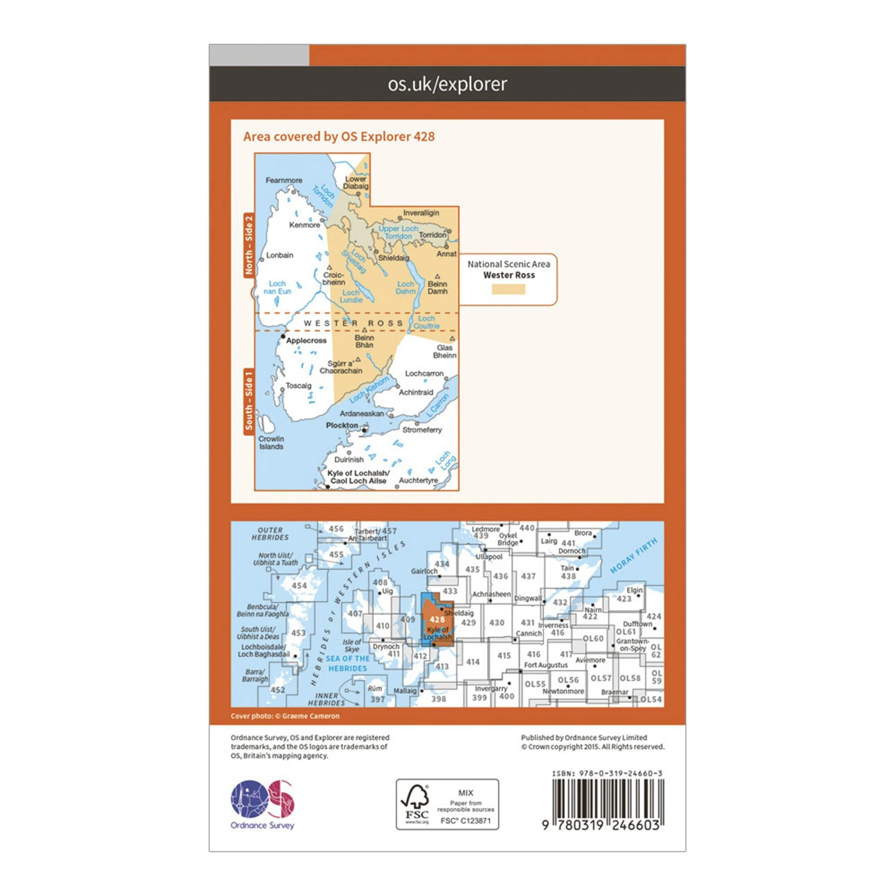 Explorer 428 Kyle of Lochalsh, Plockton & Applecross Map With Digital Version - Image 2