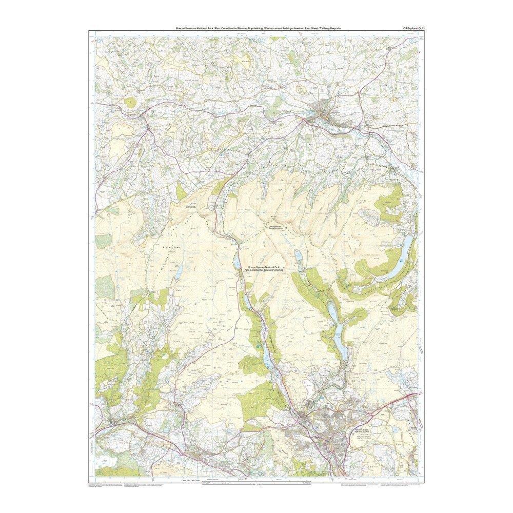 Explorer Active OL12 Brecon Beacons National Park - Western & Central Areas Map With Digital Version - Image 3