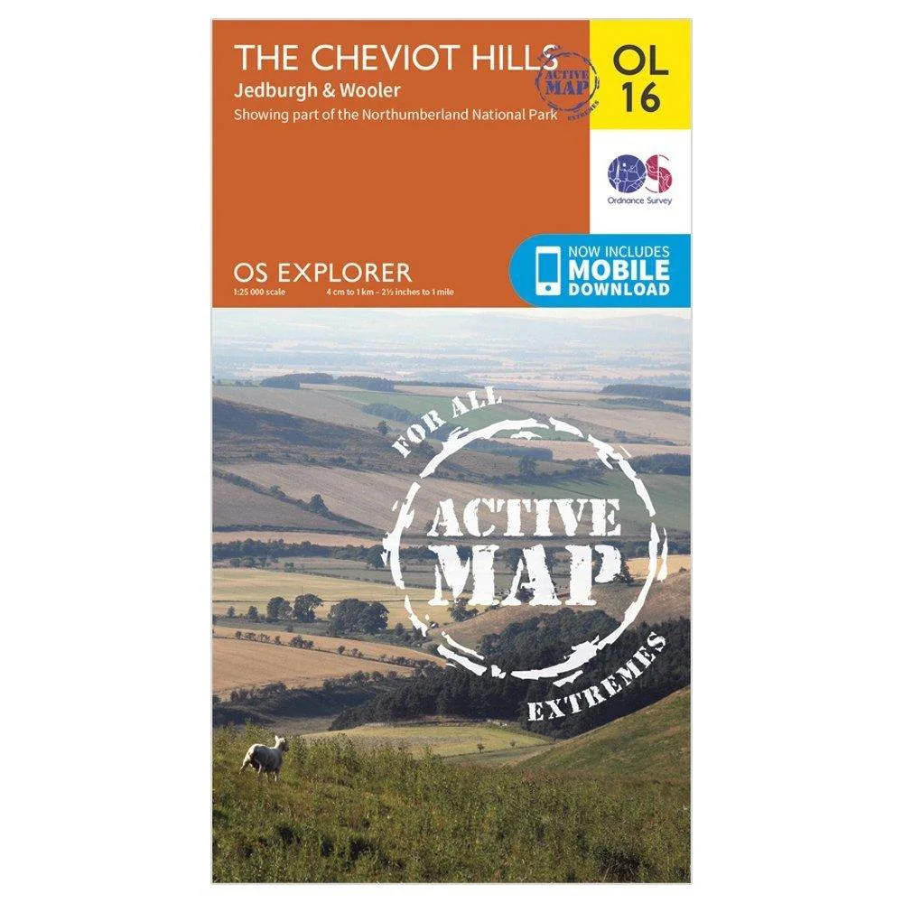 Explorer Active OL16 The Cheviot Hills Map With Digital Version - Image 5