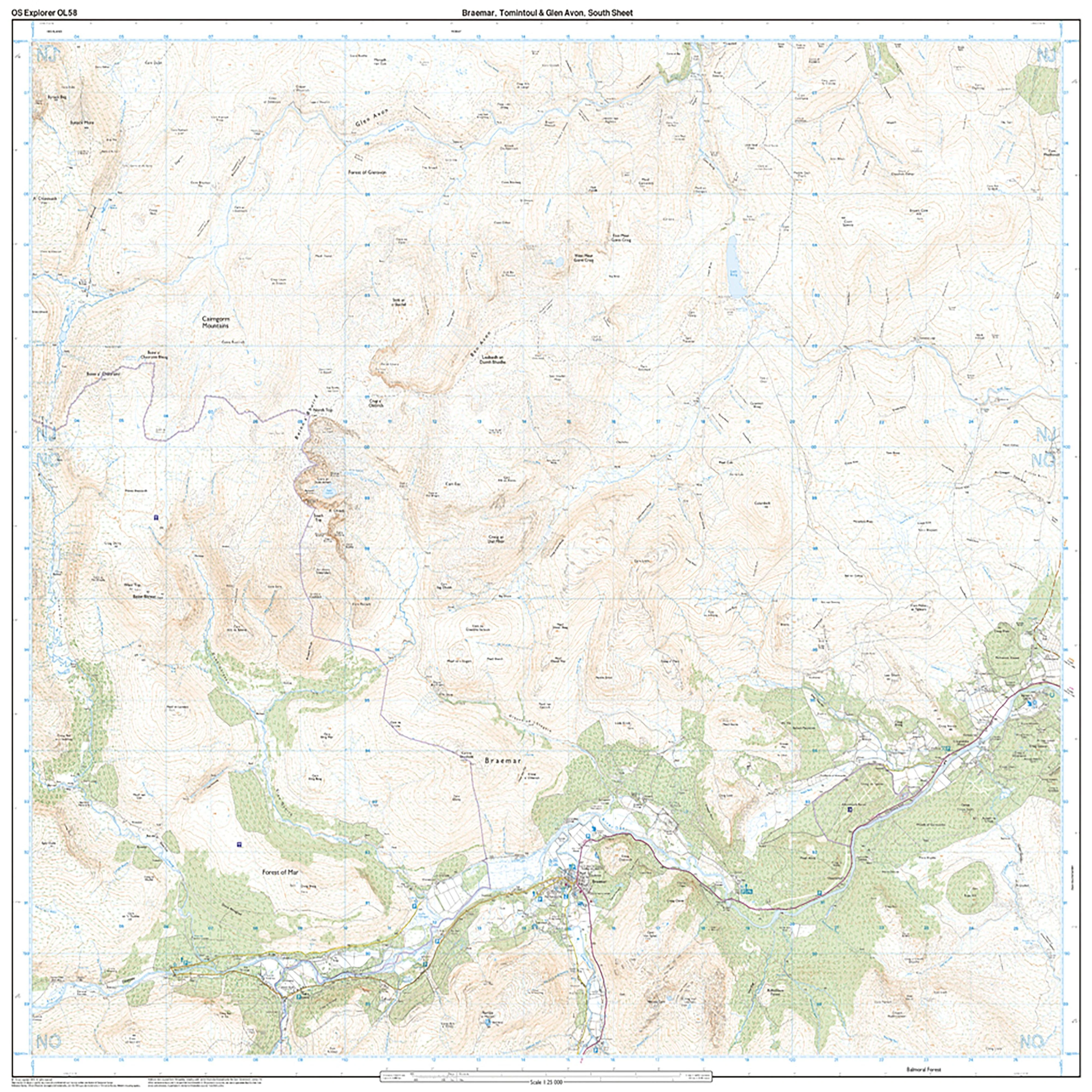 Explorer Active OL58 Braemar, Tomintoul & Glen Avon Map With Digital Version - Image 4
