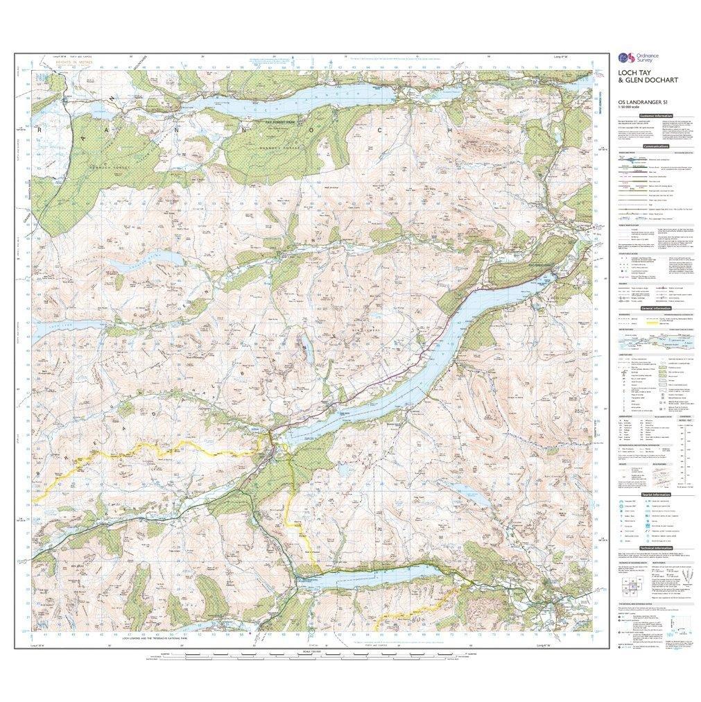 Landranger 51 Loch Tay & Glen Dochart Map With Digital Version - Image 7