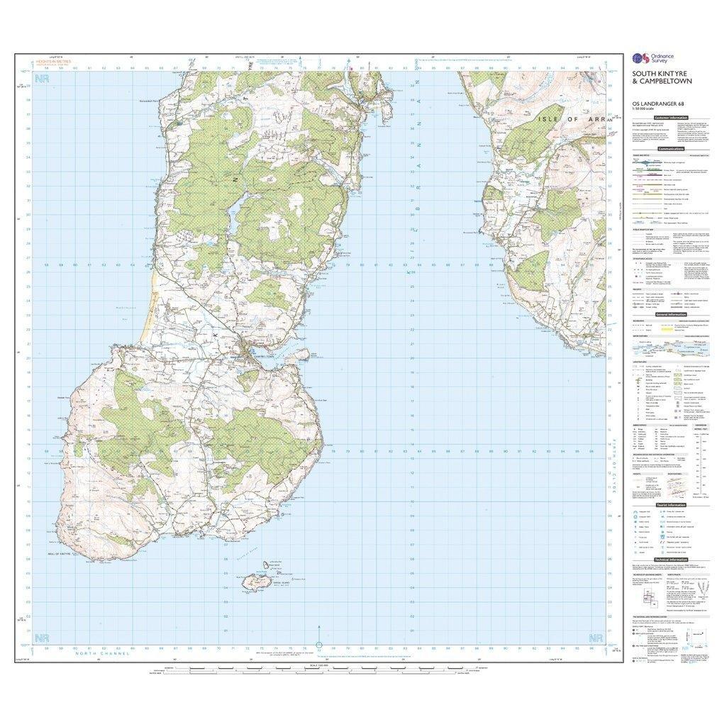 Landranger 68 South Kintyre & Campbeltown Map With Digital Version - Image 3