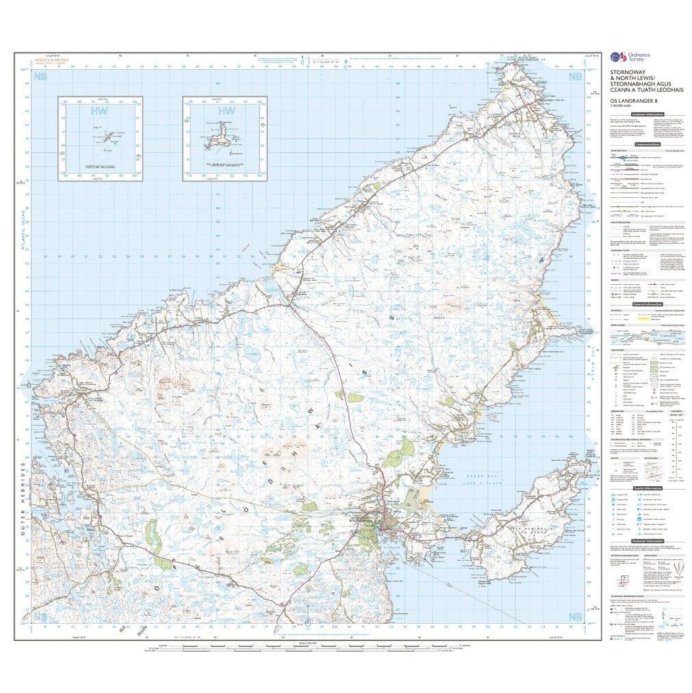 Landranger 8 Stornaway & North Lewis Map With Digital Version - Image 3