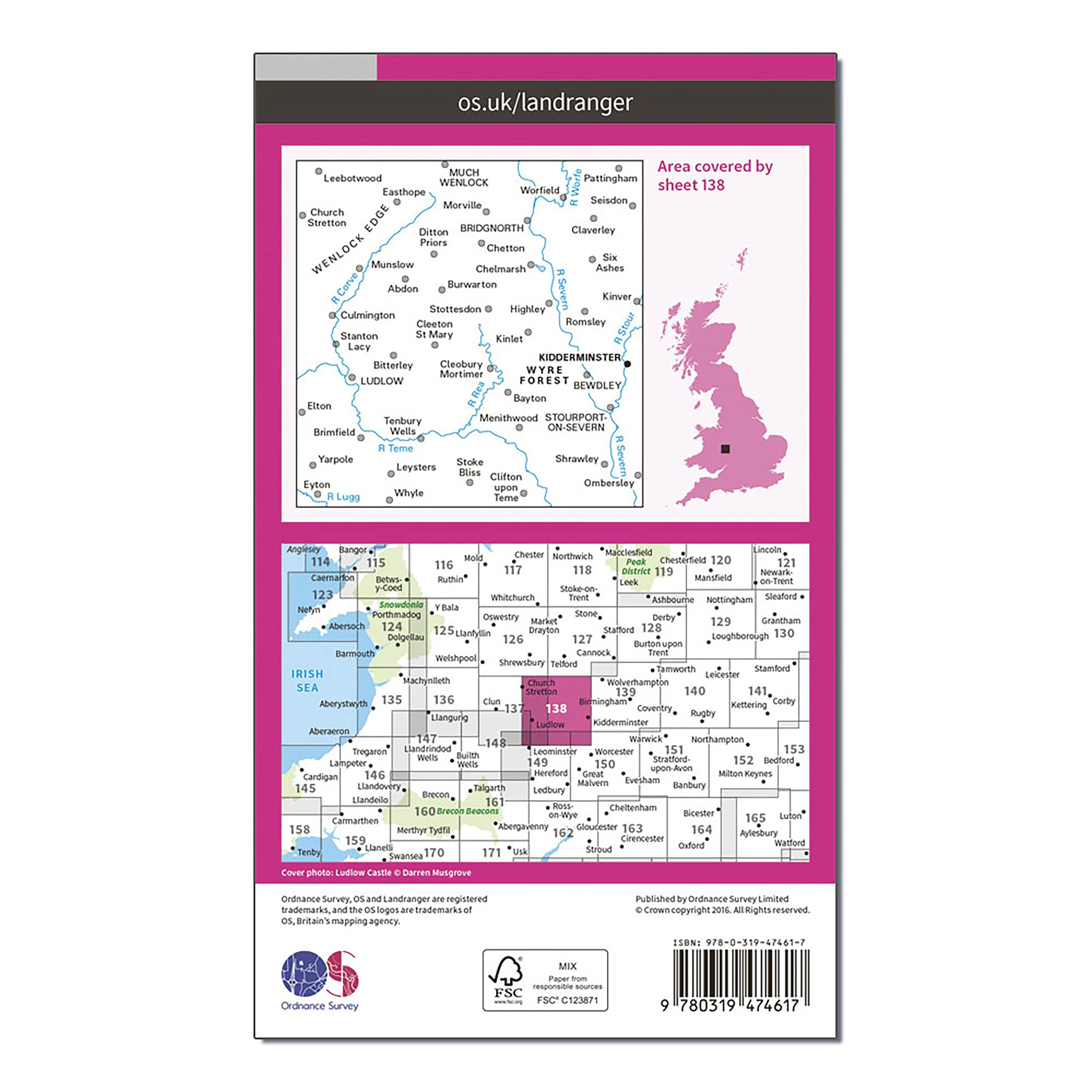 Landranger Active 138 Kidderminster & Wyre Forest Map With Digital Version - Image 2