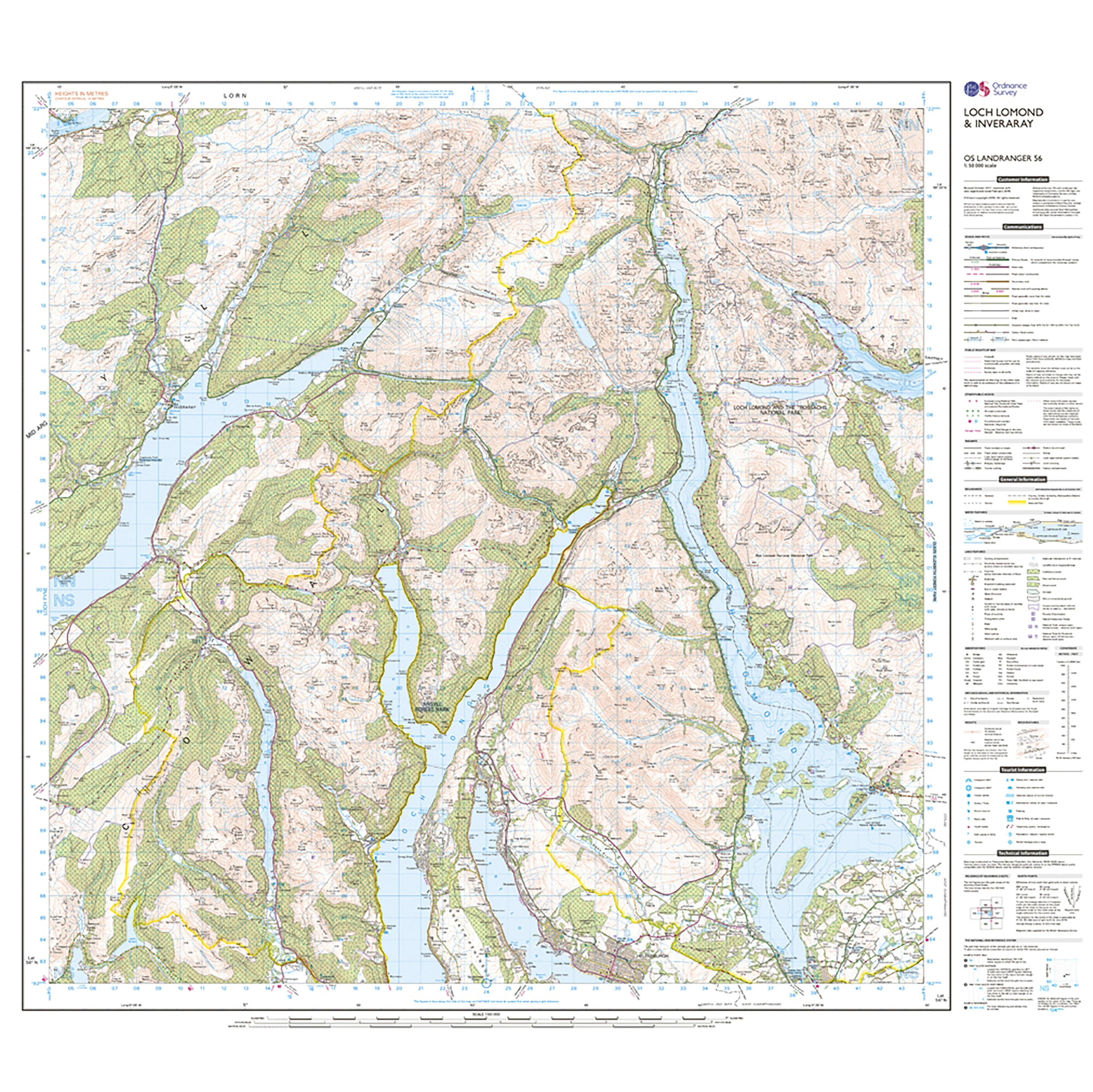 Landranger Active 56 Loch Lomond & Inveraray Map With Digital Version - Image 3
