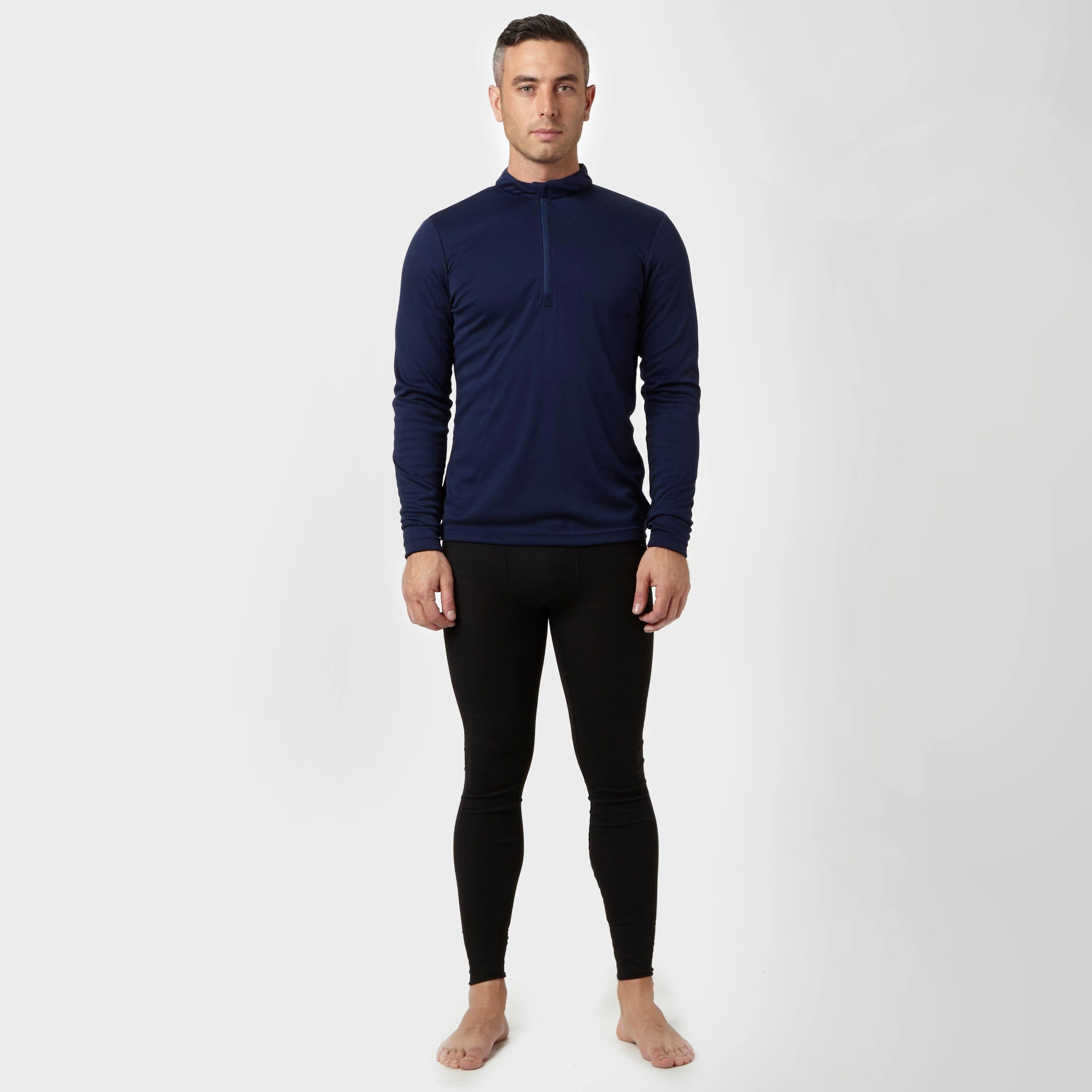 Men's Long Sleeve Zip Neck Thermal T-Shirt - Image 3