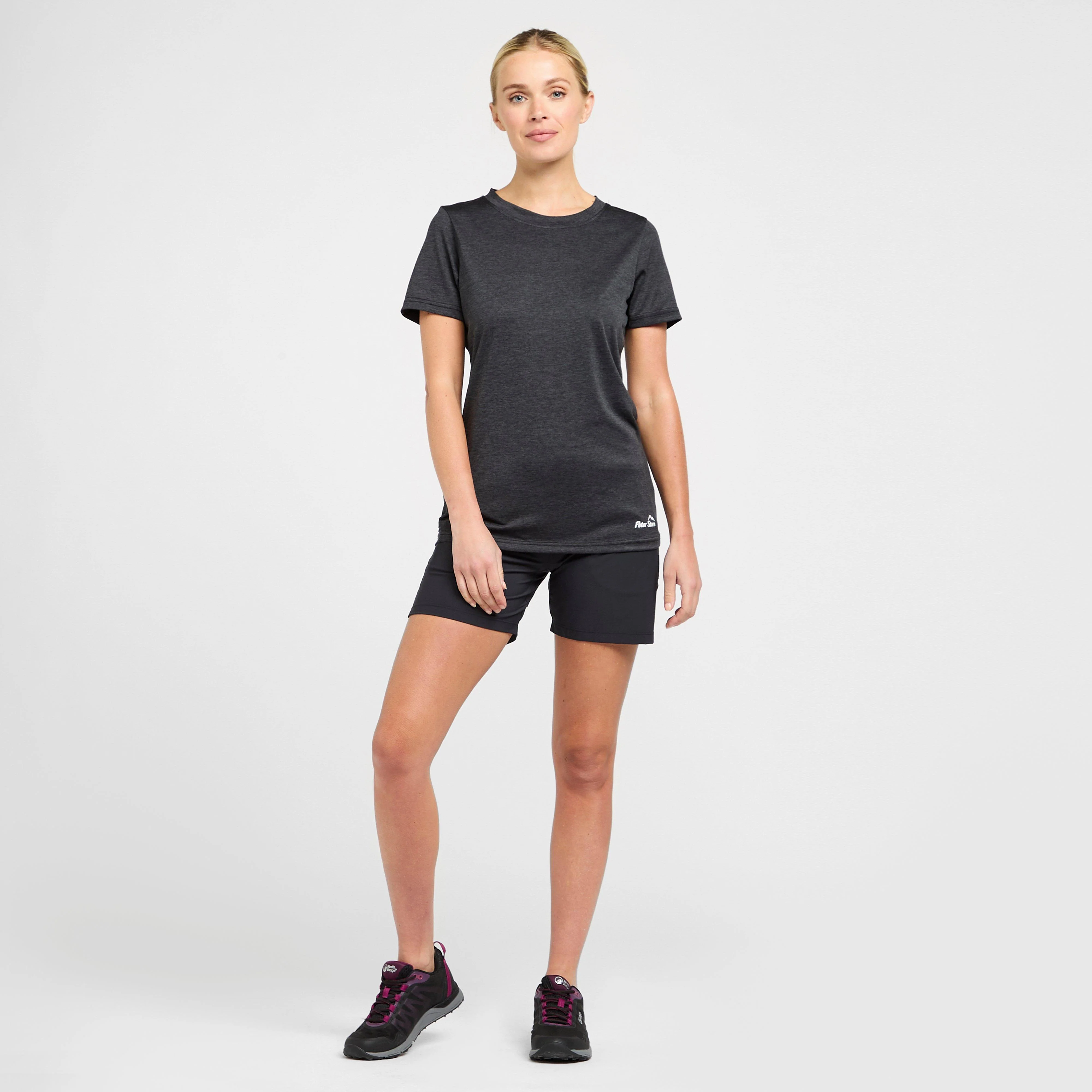 Womens Active Short Sleeve T-Shirt Black - Image 10