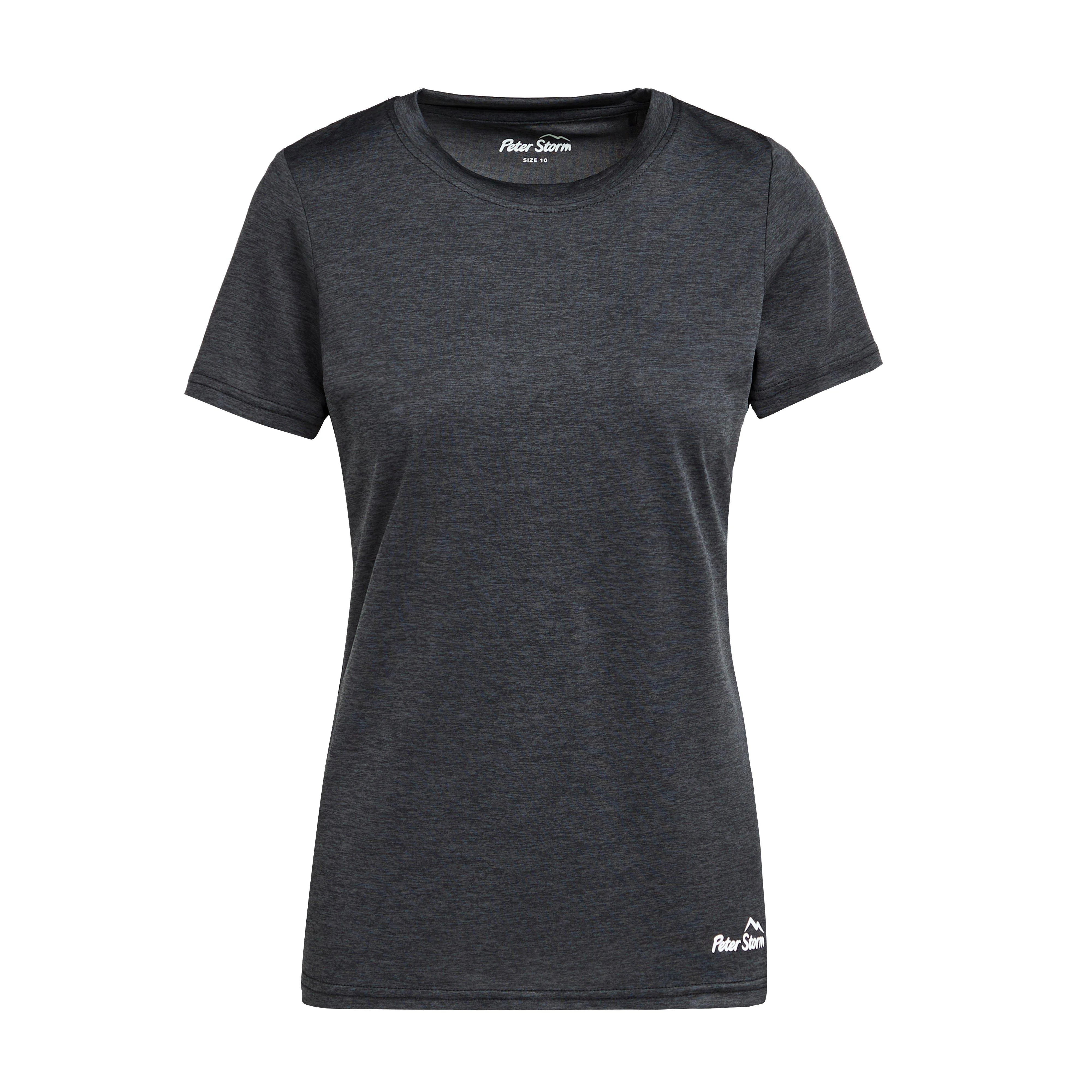 Womens Active Short Sleeve T-Shirt Black - Image 13