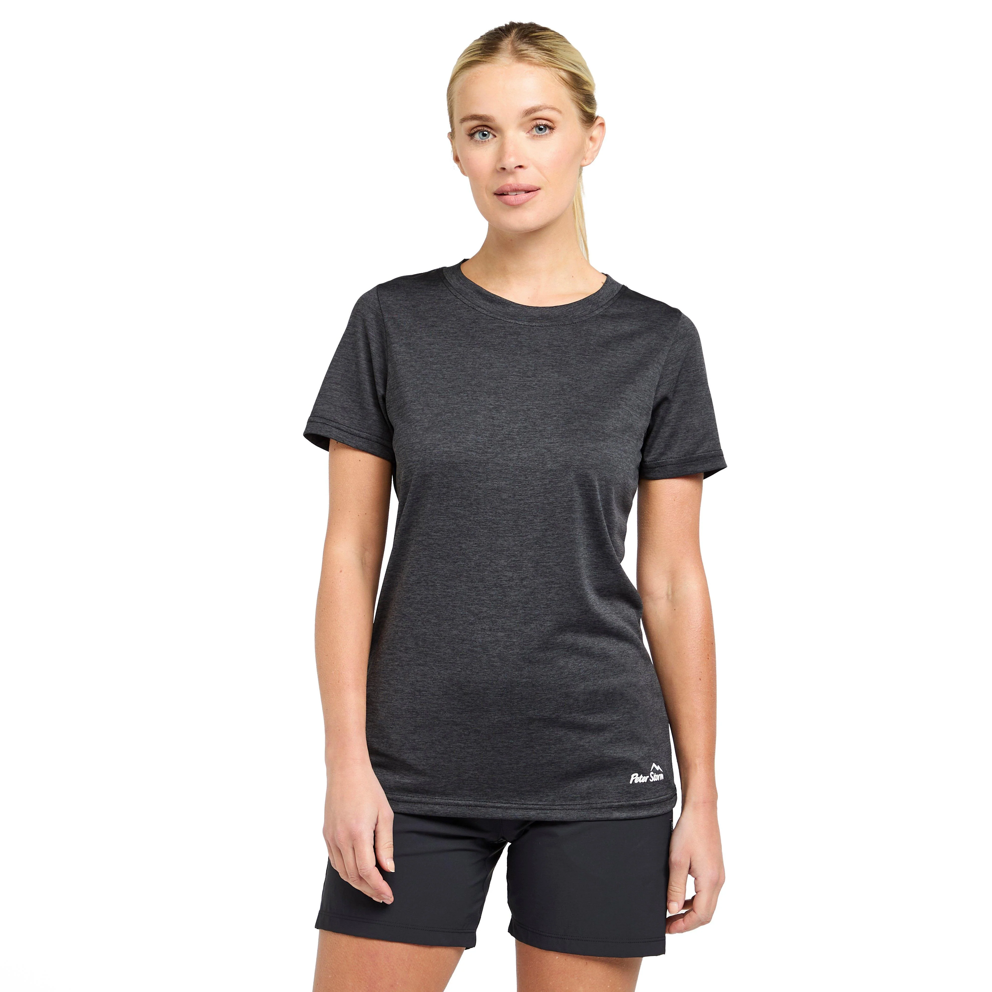 Womens Active Short Sleeve T-Shirt Black - Image 14