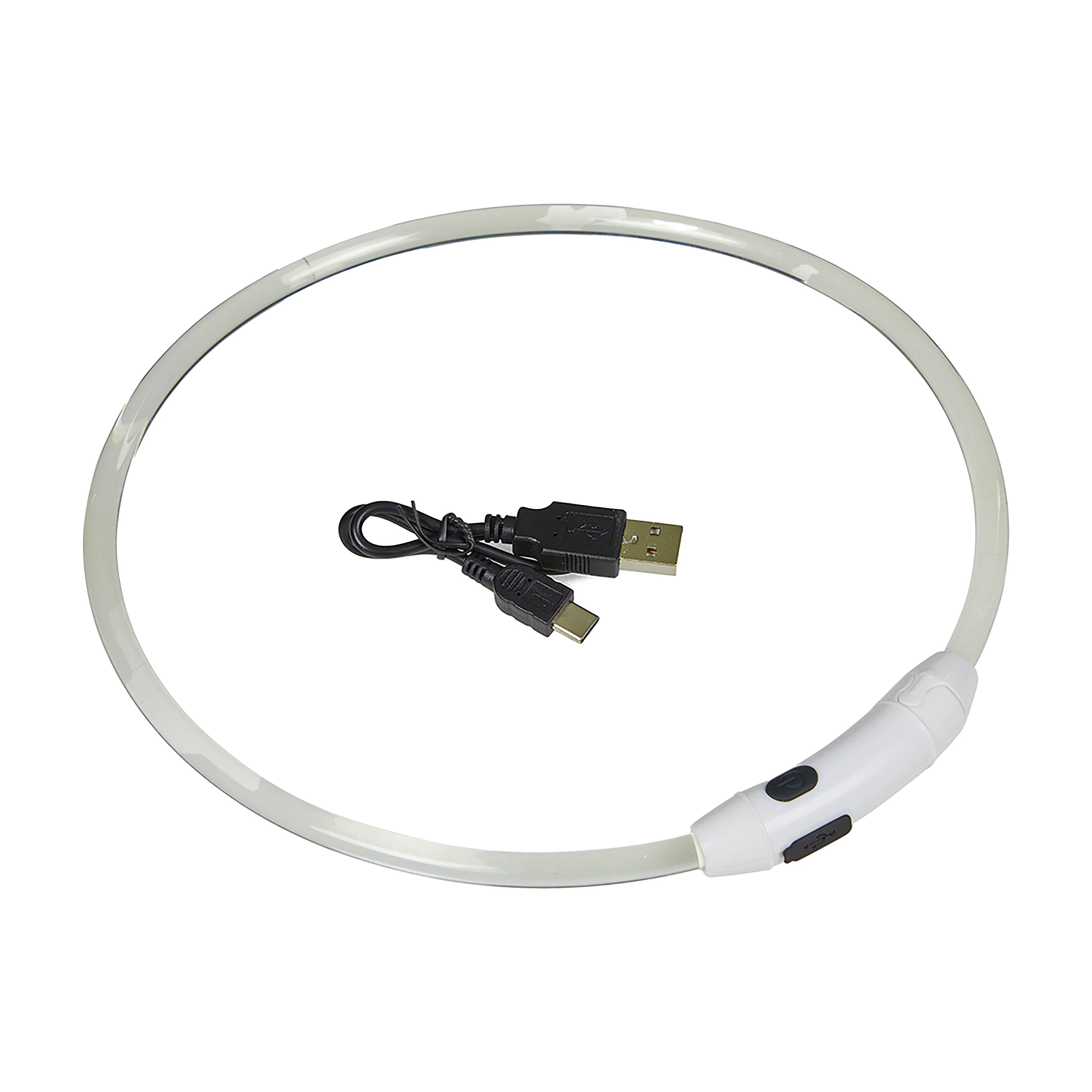 Outdoor Paws USB Rechargeable LED Ring Dog Collar - Image 6