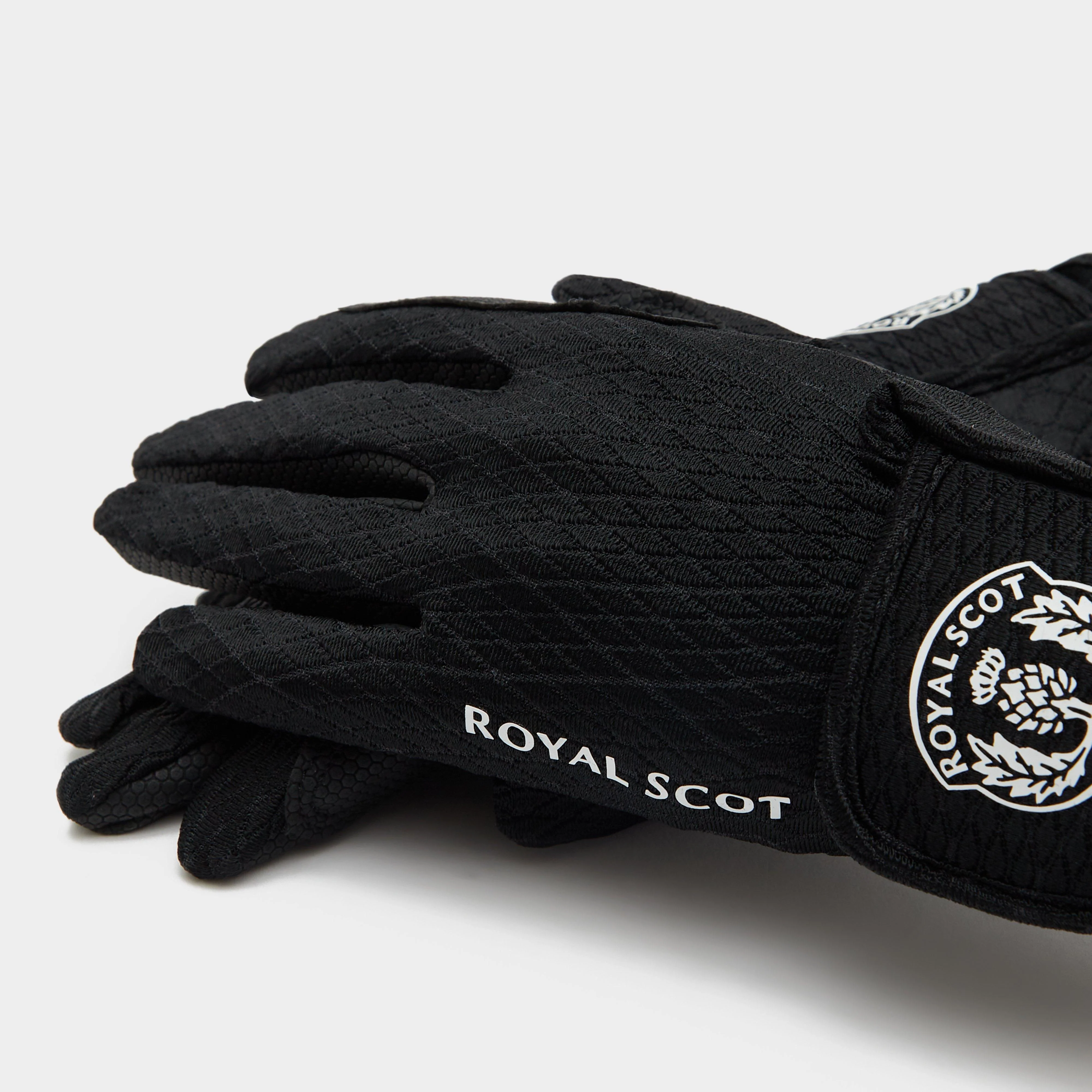 Adult Silicone Riding Gloves Black - Image 3