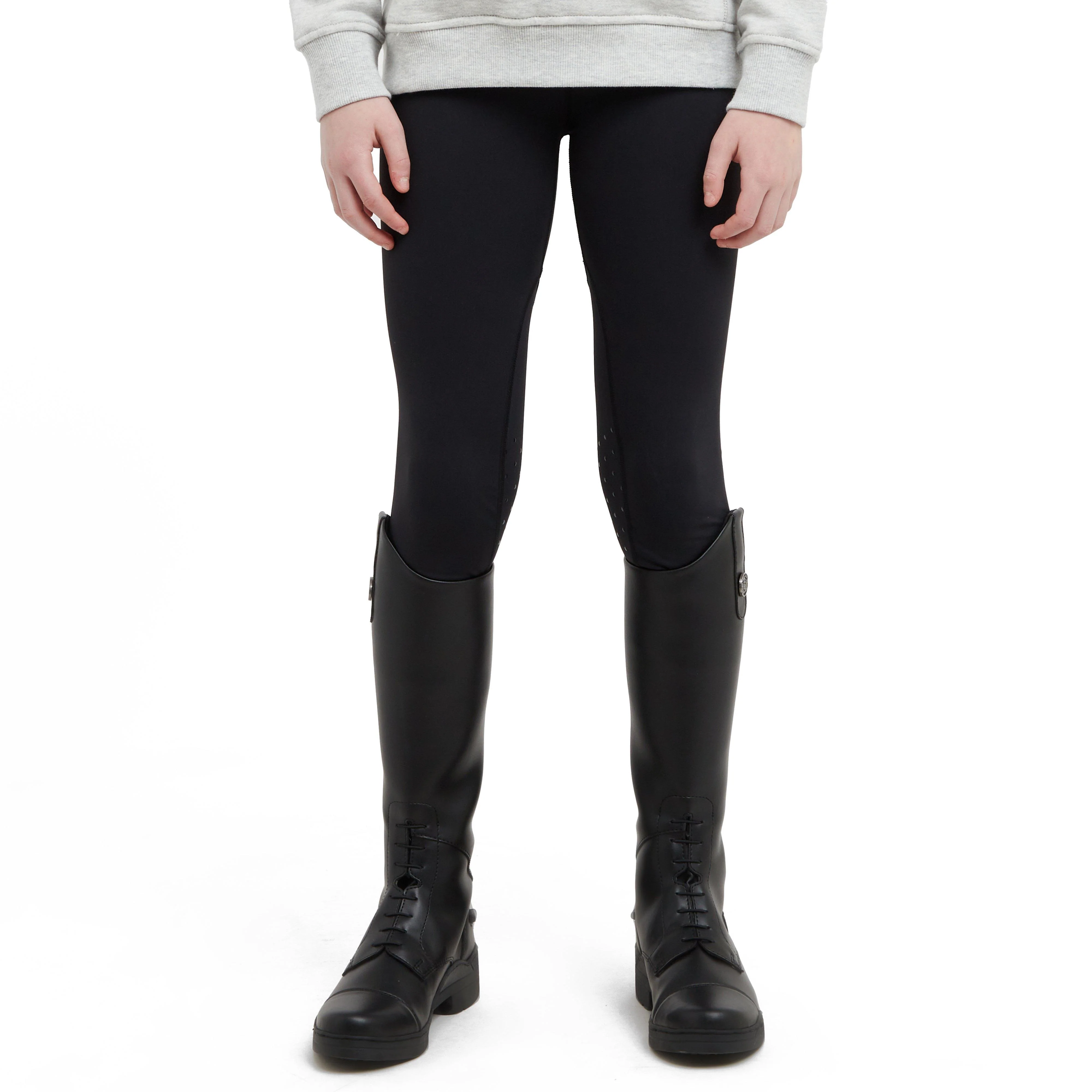 Kids’ Ivy Knee Patch Tights Black - Image 8
