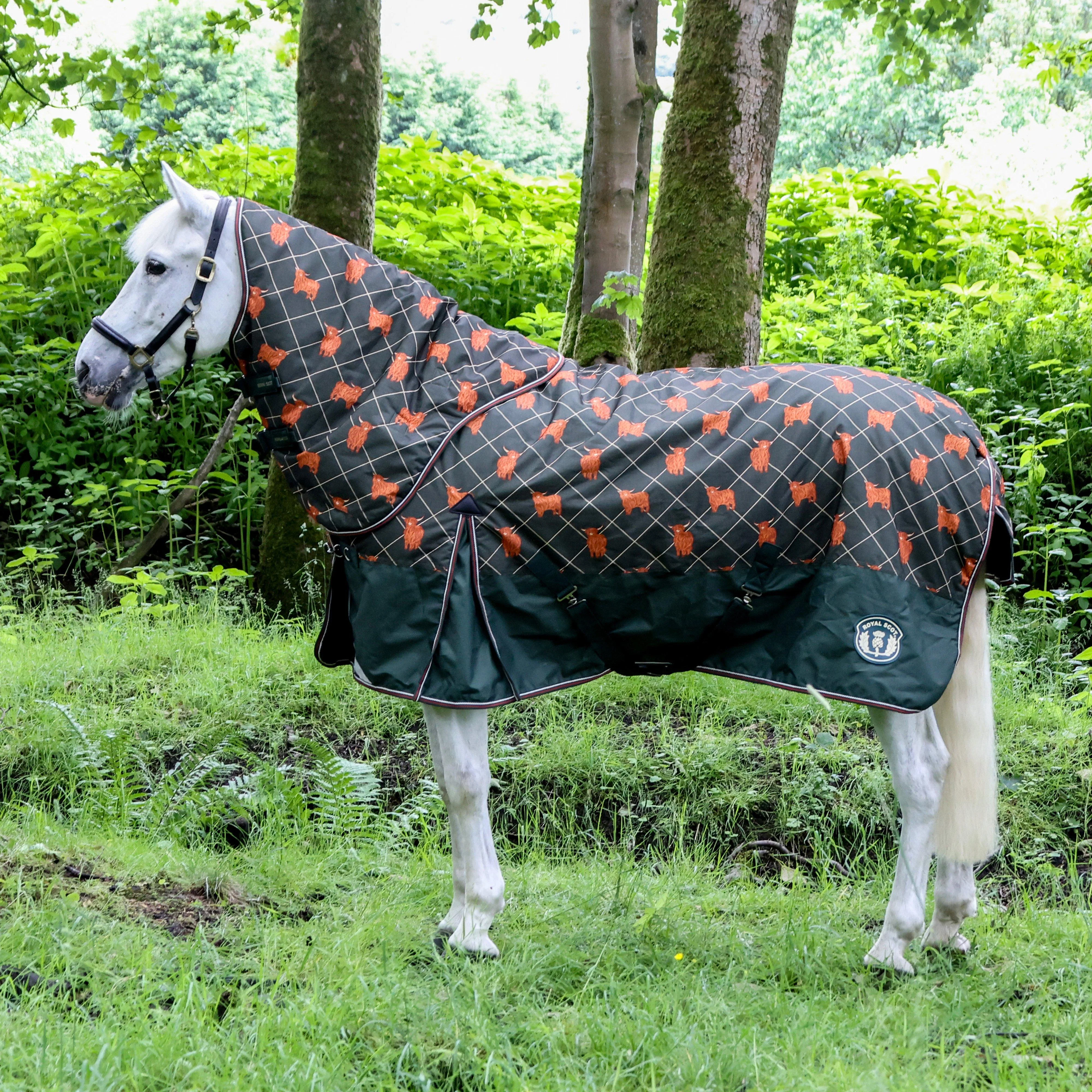 Original 100g Light-Medium Standard Neck Turnout Rug Olive - Image 14