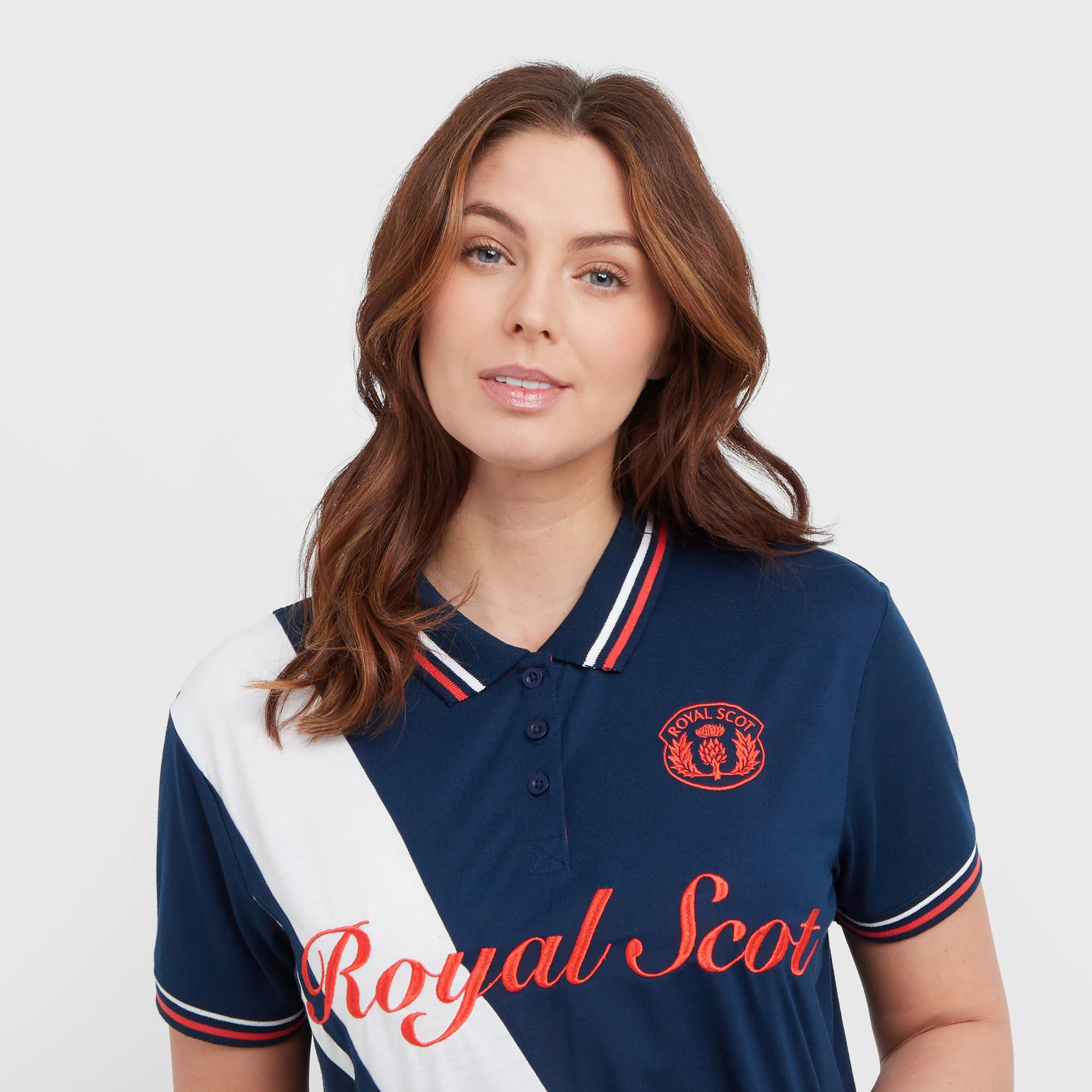 Women's Evelyn Team Polo Top Navy - Image 5