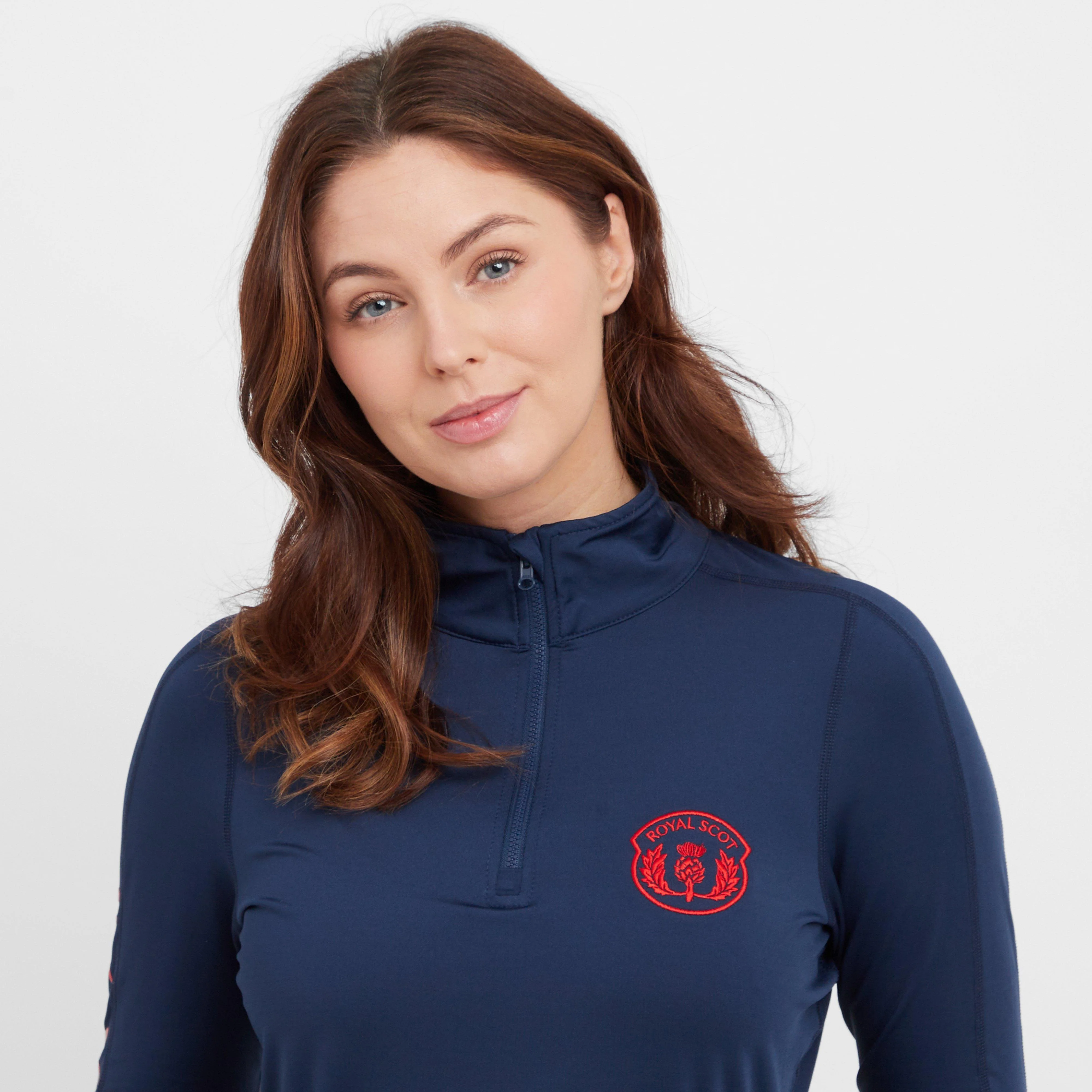 Women's Gracie Long Sleeve Baselayer Top Navy - Image 5