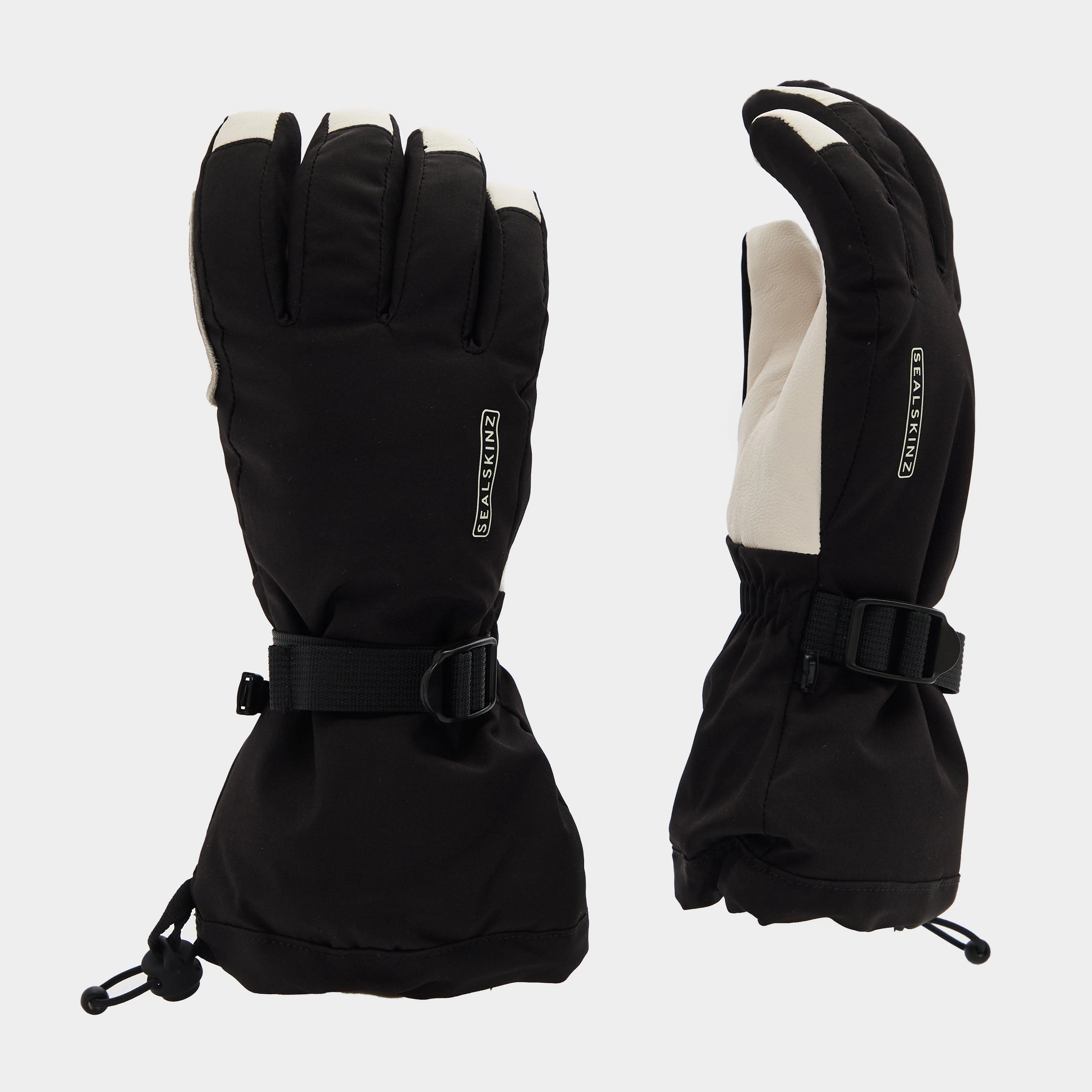 Womens Fransham Waterproof Thermal Ski Gauntlet Gloves Black