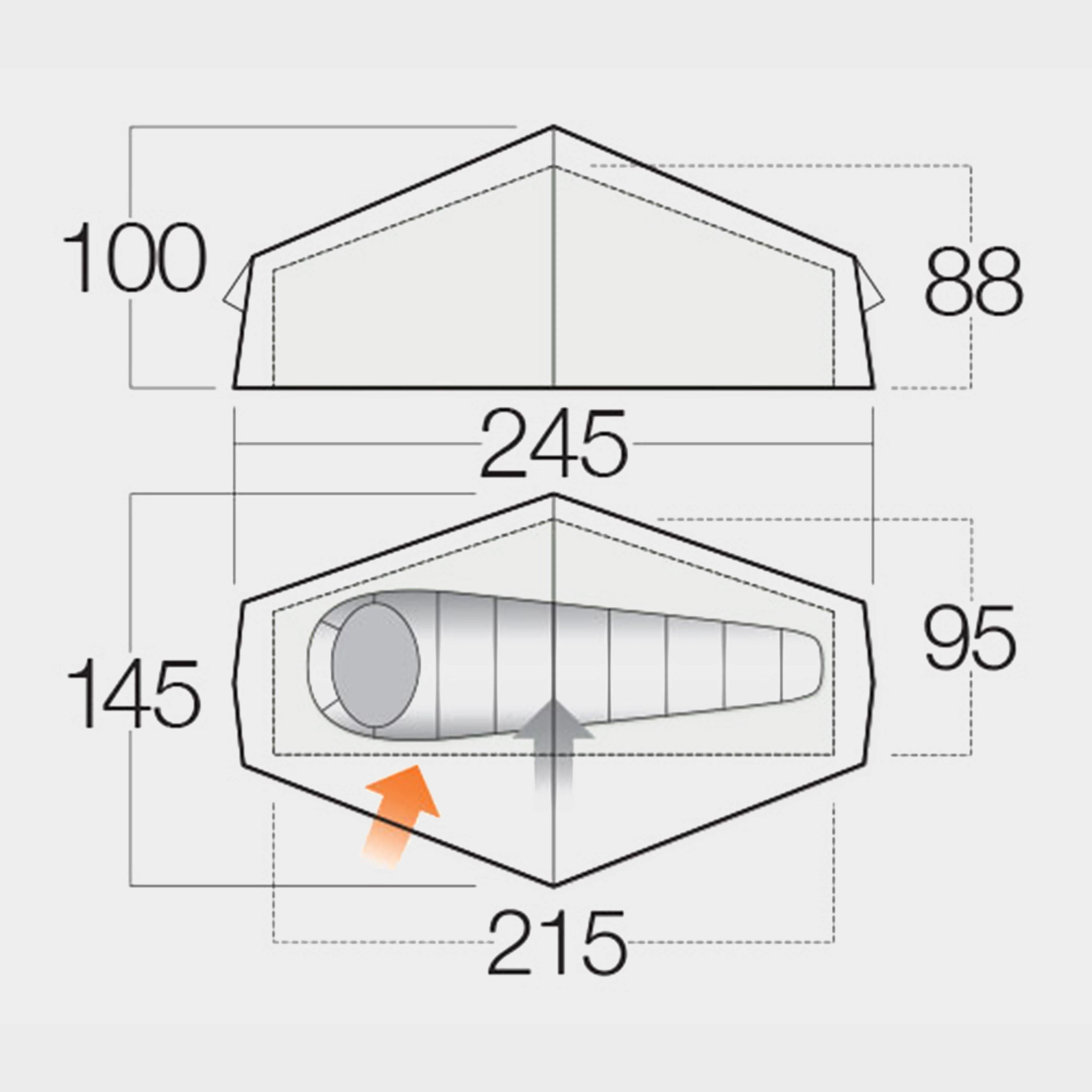 Nevis 100 Backpacking Tent - Image 2