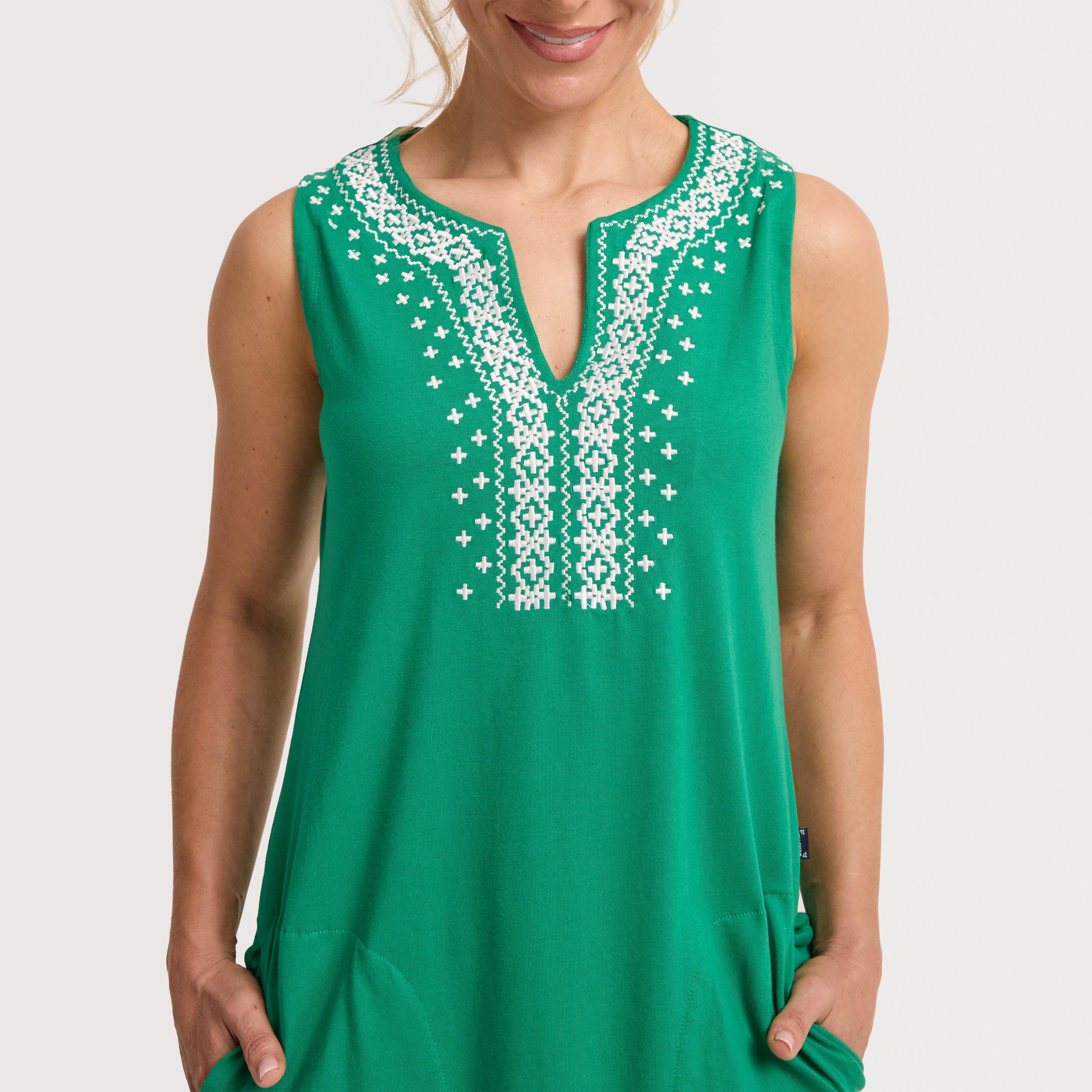 Women's Anaya Embroidered Jersey Shift Dress - Image 5