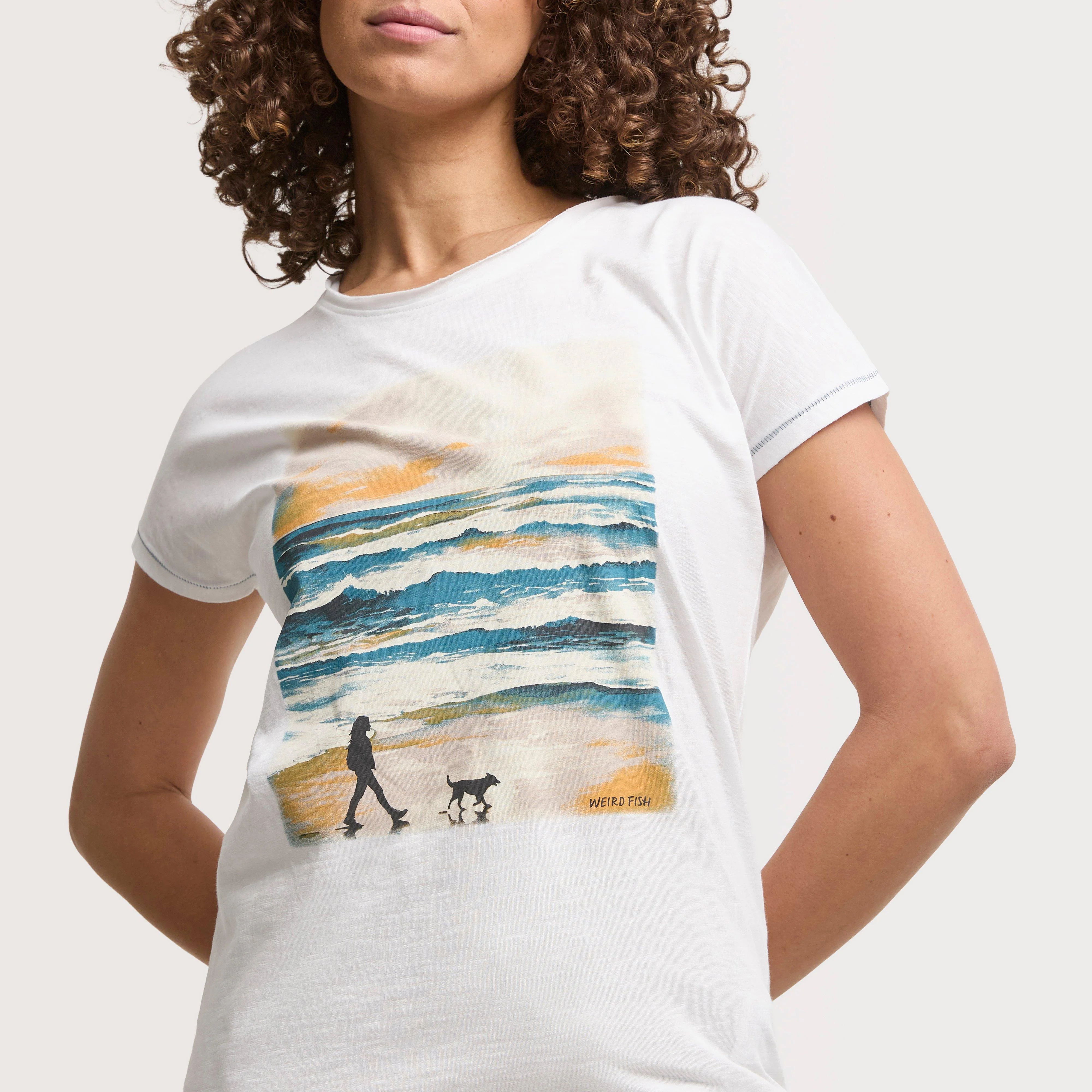 Women's Walking Club Front Print Graphic T-Shirt - Image 4